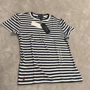 Polo by Ralph Lauren Kids Navy and White Striped Tee